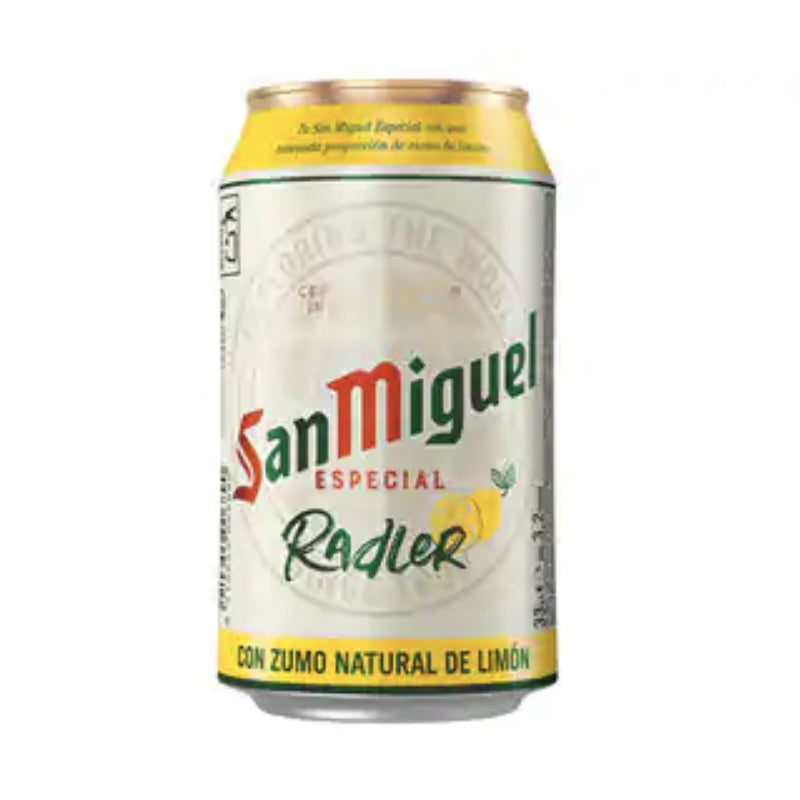 San Miguel Radler Cans. 24 pack