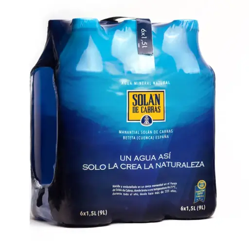 Solan de Cabras Water 1.5 L PET x 6 pack